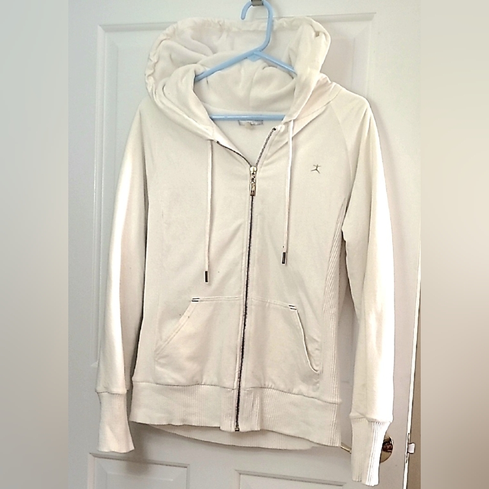 Danskin Off-White Zip-Up Hoodie